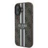 Guess GUHMP16MP4RPSW iPhone 16 Plus6.7 brązowy/brown hardcase 4G Printed Stripes MagSafe